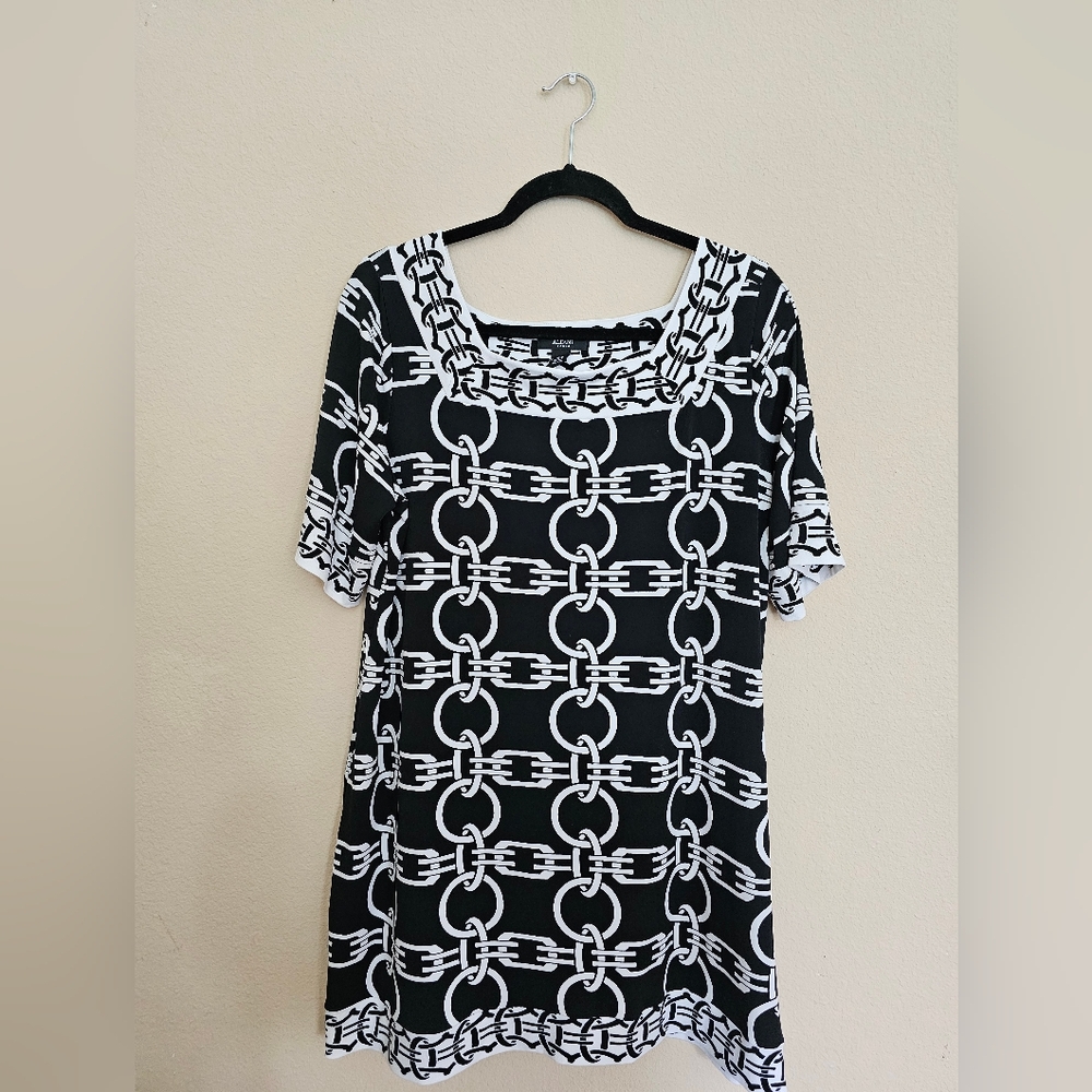 Alfani Monochrome Graphic Print Top